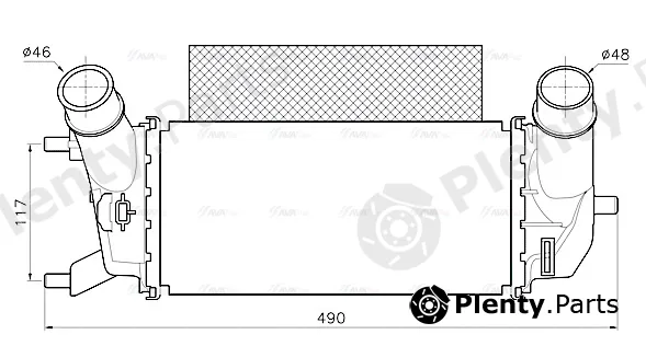 Ava Quality Cooling FD4702 — Charge Air Cooler