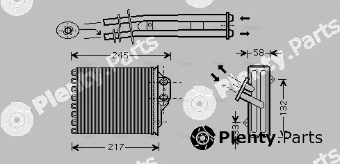 AVA Quality Cooling FTA6350 — Heat Exchanger, interior heating