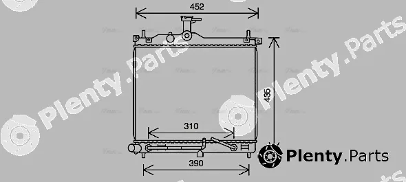 AVA Quality Cooling HY2453 — Radiator, engine cooling