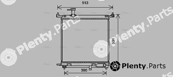 Ava Quality Cooling DN2435 — Radiator, engine cooling