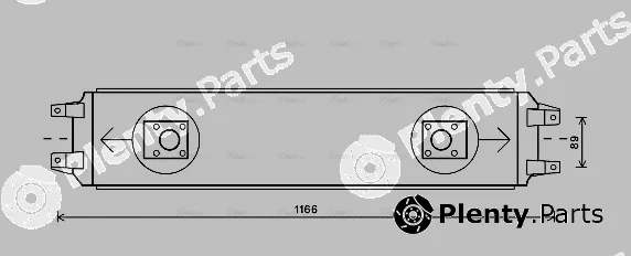 Ava Quality Cooling ME3282 — Oil Cooler, engine oil