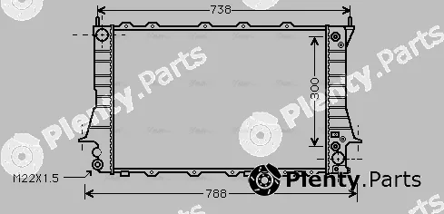 Ava Quality Cooling AIA2084 — Radiator, engine cooling