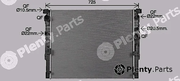 Ava Quality Cooling BW2618 — Radiator, engine cooling