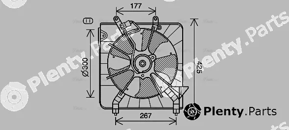 AVA Quality Cooling HD7538 — Fan, engine cooling