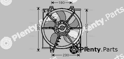 AVA Quality Cooling HY7506 — Fan, engine cooling