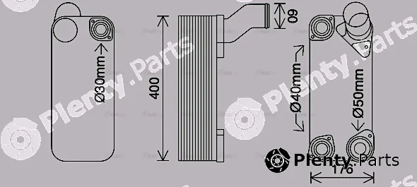 Ava Quality Cooling DF3082 — Oil Cooler, retarder