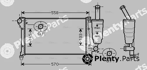 Ava Quality Cooling FT2291 — Radiator, engine cooling