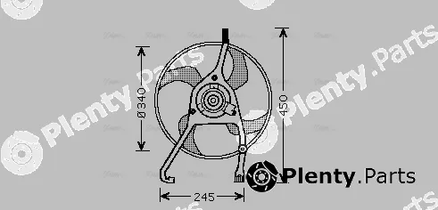 AVA Quality Cooling CN7538 — Fan, engine cooling