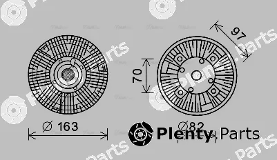 Ava Quality Cooling MNC073 — Clutch, radiator fan