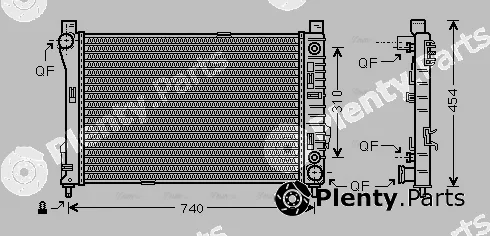 Ava Quality Cooling MSA2464 — Radiator, engine cooling