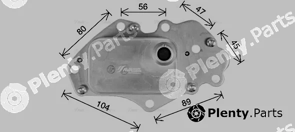 Ava Quality Cooling OL3742H — Oil Cooler, engine oil