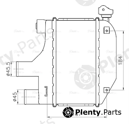 Ava Quality Cooling TO4793 — Charge Air Cooler