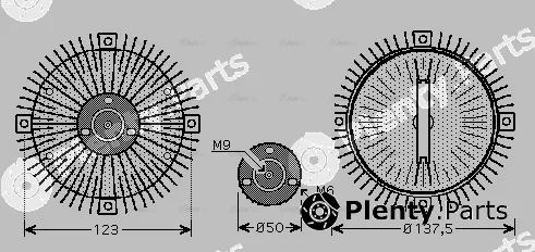 Ava Quality Cooling VNC273 — Clutch, radiator fan