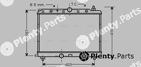 Ava Quality Cooling AU2153 — Radiator, engine cooling