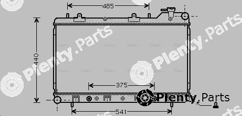 Ava Quality Cooling SU2049 — Radiator, engine cooling