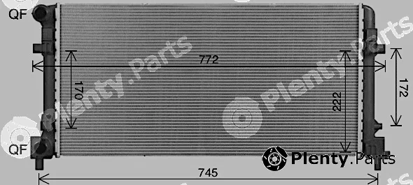 Ava Quality Cooling AI2450 — Radiator, engine cooling