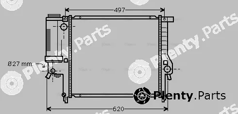 Ava Quality Cooling BW2139 — Radiator, engine cooling