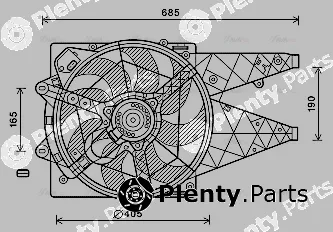 Ava Quality Cooling FT7597 — Fan, engine cooling