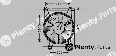 Ava Quality Cooling KA7513 — Fan, engine cooling