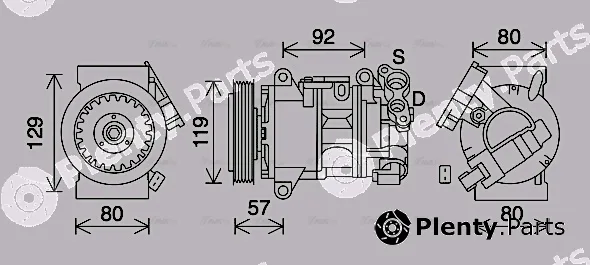 AVA Quality Cooling PEAK408 — Compressor, air conditioning