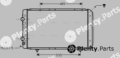 AVA Quality Cooling PE2147 — Radiator, engine cooling