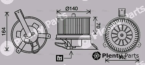 Ava Quality Cooling DN8434 — Interior Blower