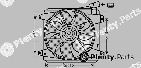 Ava Quality Cooling TO7554 — Fan, engine cooling