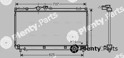 AVA Quality Cooling TO2321 — Radiator, engine cooling
