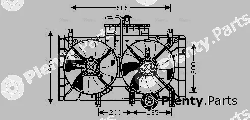 AVA Quality Cooling MZ7537 — Fan, engine cooling