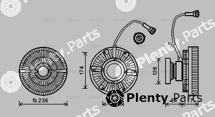 Ava Quality Cooling VLC056 — Clutch, radiator fan