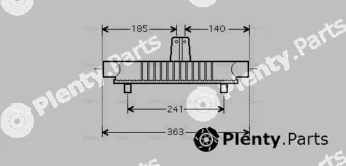 Ava Quality Cooling PE4404 — Oil Cooler, engine oil