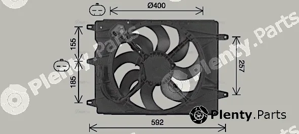 AVA Quality Cooling FT7616 — Fan, engine cooling