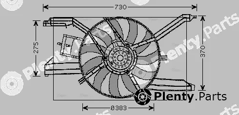 AVA Quality Cooling OL7532 — Fan, engine cooling