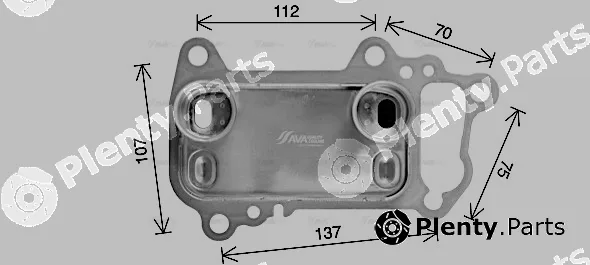 Ava Quality Cooling BW3622 — Oil Cooler, engine oil