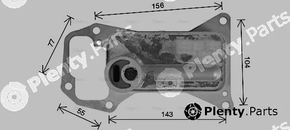 Ava Quality Cooling BW3592 — Oil Cooler, engine oil