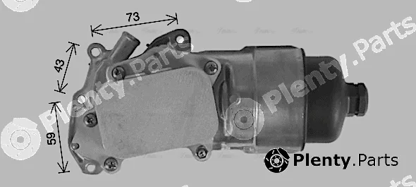 Ava Quality Cooling PE3396H — Oil Cooler, engine oil
