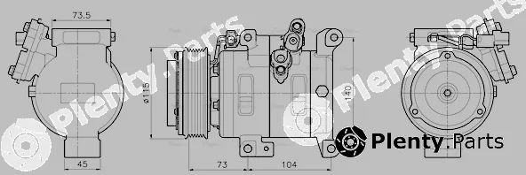 Ava Quality Cooling MZAK303 — Compressor, air conditioning