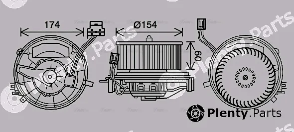 Ava Quality Cooling VN8399 — Interior Blower