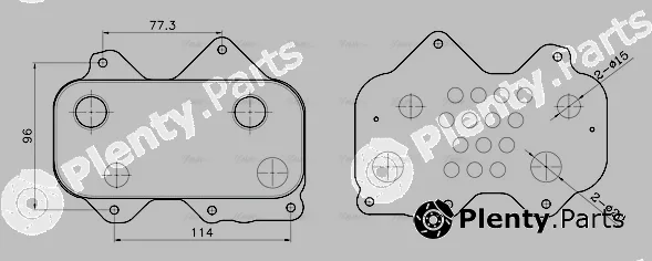 Ava Quality Cooling AI3455 — Oil Cooler, engine oil