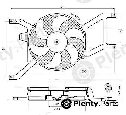 AVA Quality Cooling RT7685 — Fan, engine cooling
