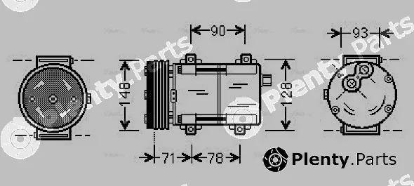 Ava Quality Cooling FDAK277 — Compressor, air conditioning