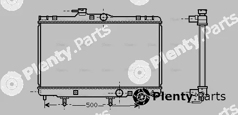 Ava Quality Cooling TO2156 — Radiator, engine cooling
