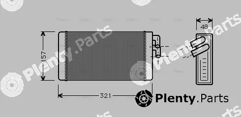 Ava Quality Cooling AI6052 — Heat Exchanger, interior heating