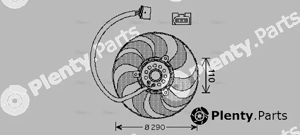 Ava Quality Cooling VN7522 — Fan, engine cooling
