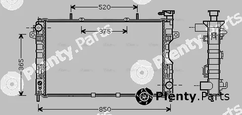 Ava Quality Cooling CR2117 — Radiator, engine cooling