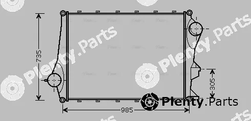Ava Quality Cooling VL4043 — Charge Air Cooler
