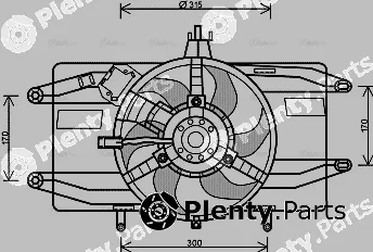Ava Quality Cooling FT7555 — Fan, engine cooling