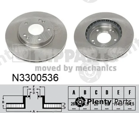 Nipparts N3300536 — Brake Disc