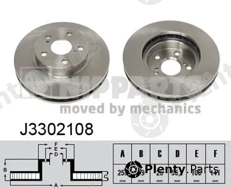 Nipparts J3302108 — Brake Disc