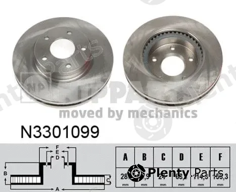 Nipparts N3301099 — Brake Disc
